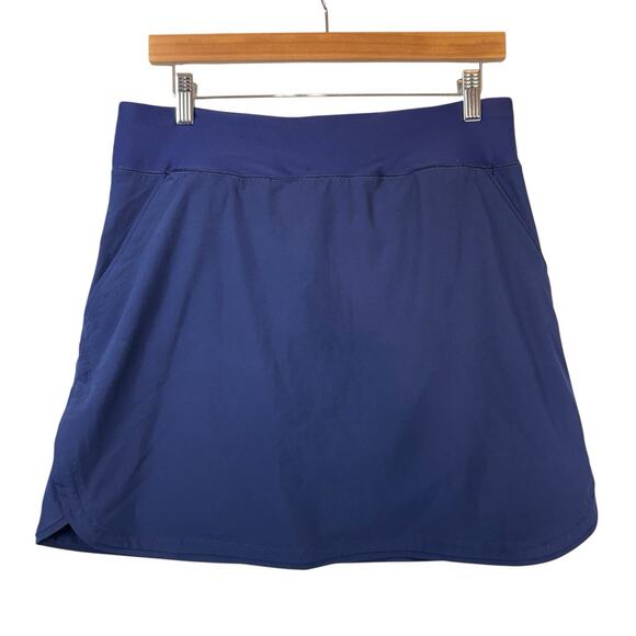Lands End Athletic Skort Womens SIZE 8 Pickleball Tennis Navy Blue Classic Prepp - Picture 1 of 9